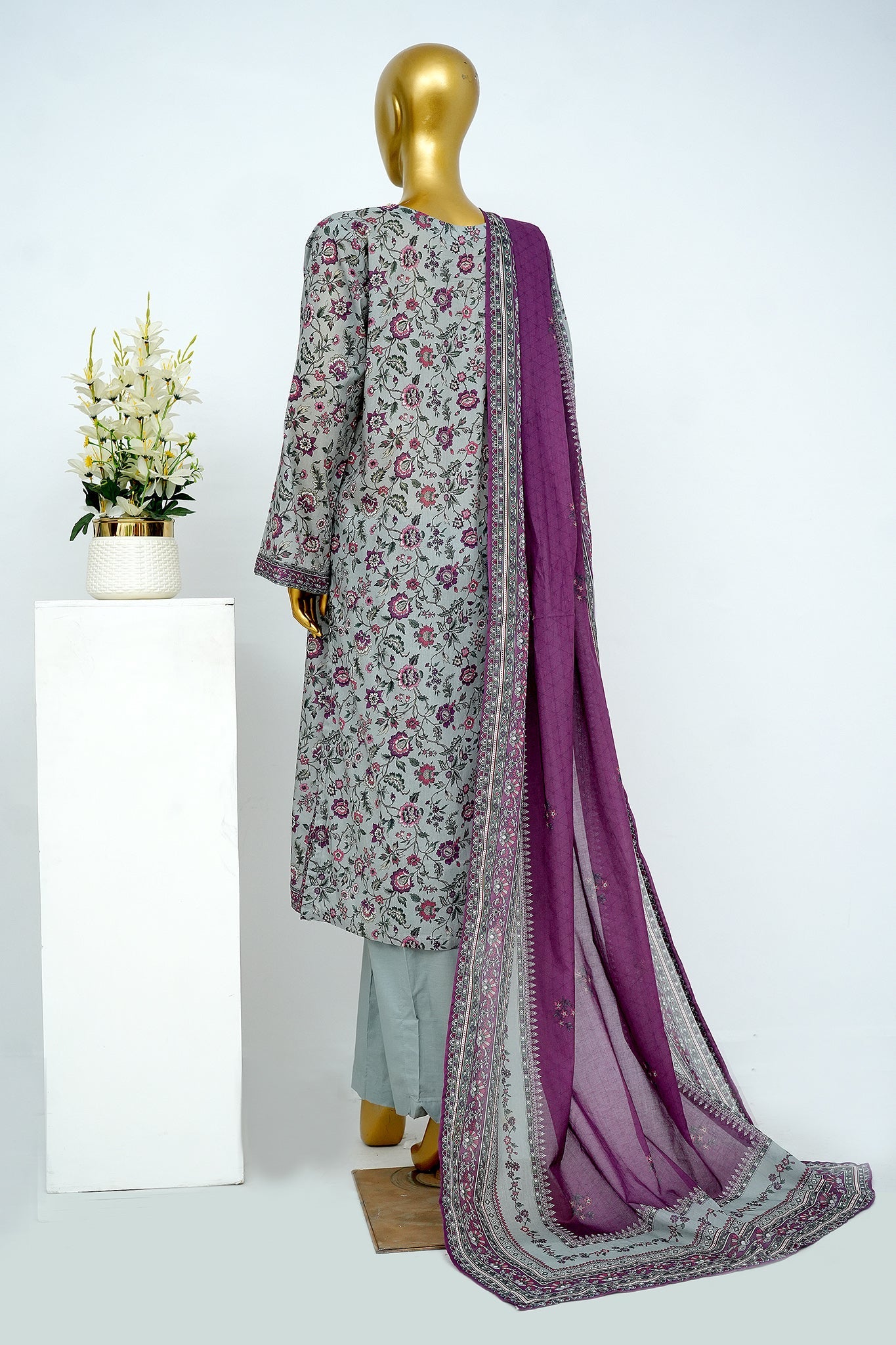 BIN SAEED Luxury Lawn Printed 3pcs Stitched Vol-30 3Piece Stitched COLLECTION 2026 D-#75