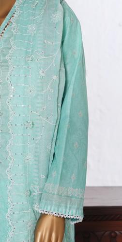 Bin Saeed Luxury Lawn White & White Chickenkari Embroidery 3Piece Stitched COLLECTION 2026. D-12