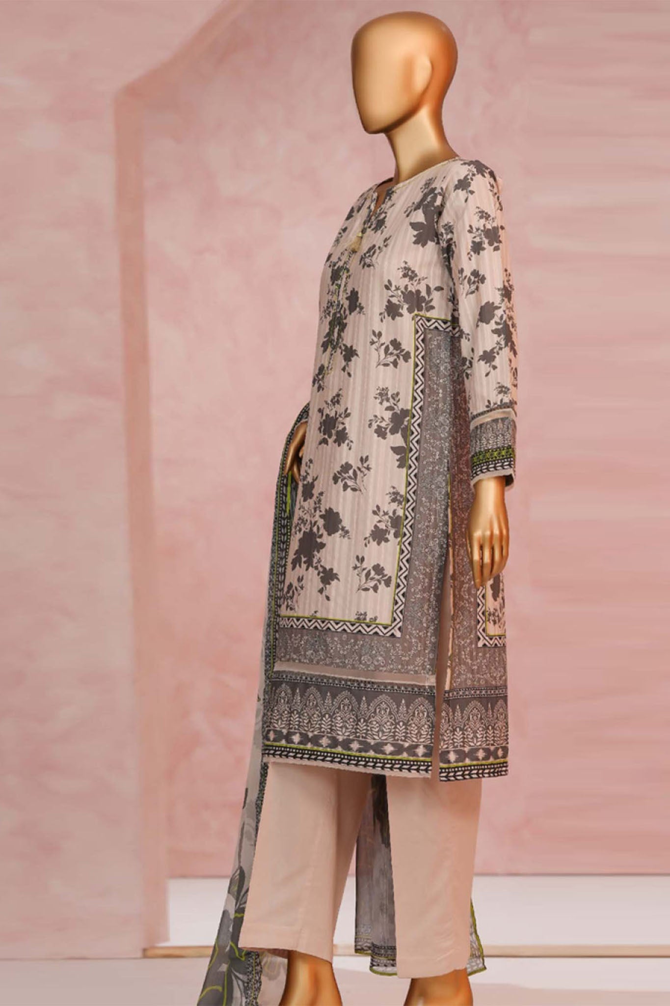 Enchant By HZ Stitched 3 Piece Linnokara Prints Collection'2025-PLK-521