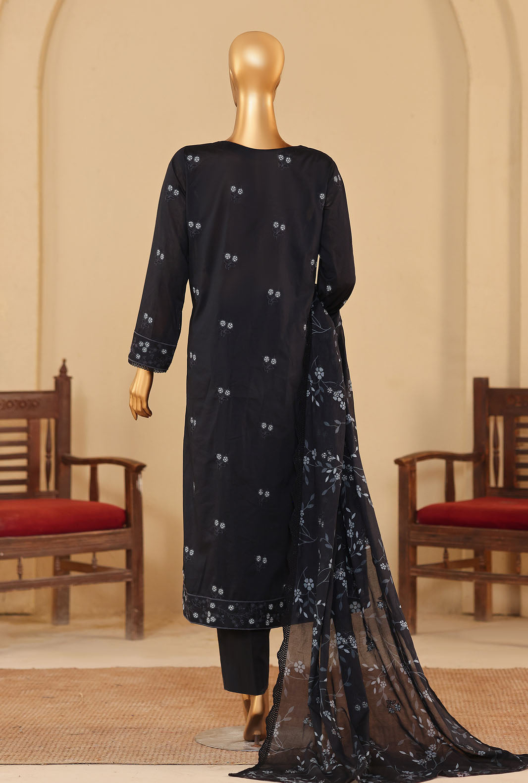 Meeras by HZ Textiles Embroidered Lawn Suit Unstitched 3 Piece Collection 2026 D#-09