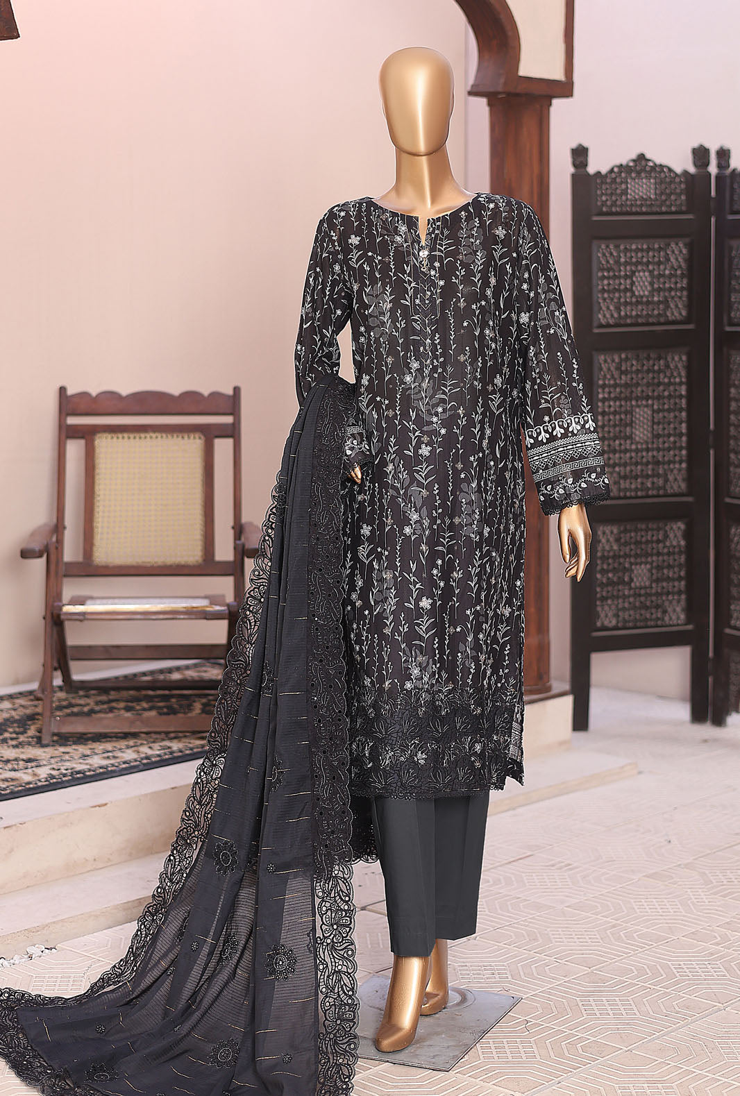 Ninokara by HZ Textiles Embroidered Jacquard Suit Unstitched 3 Piece Collection Vol-03 2026 D#-10