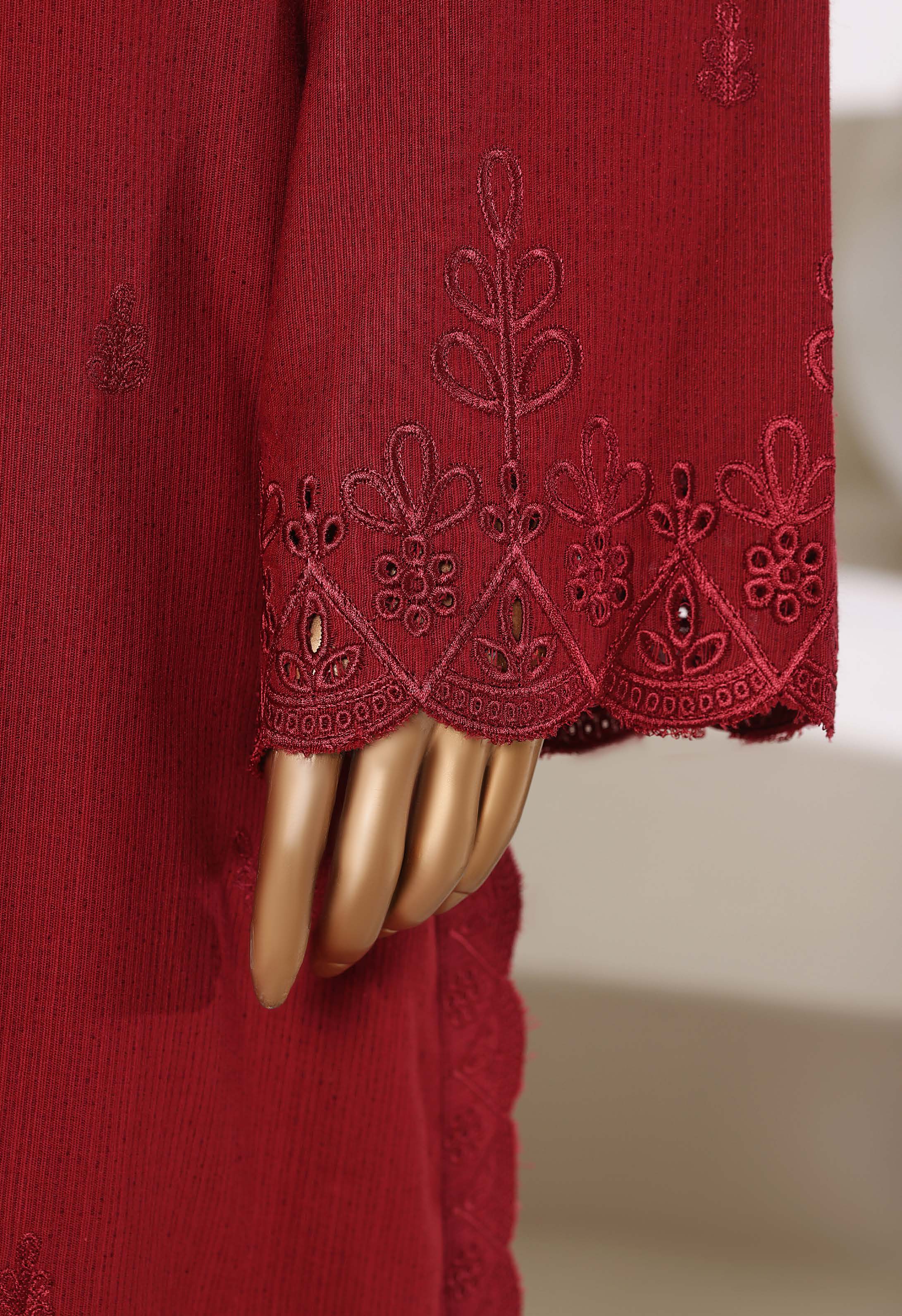 Sadabahar Stitched Embroidery Khaddar 3Piece With Palachi Shwal Collection 2025 LEKP -01