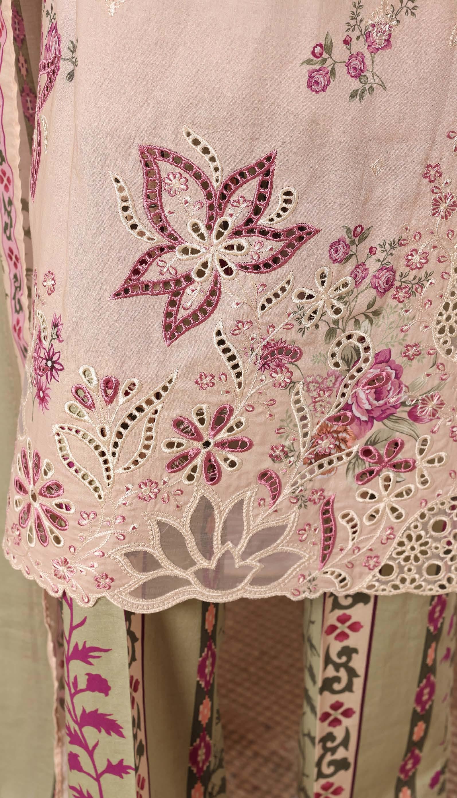 HZ °GULDOZI° Luxury Lawn Embroidery 3Piece Stitched Collection 2026 D#04