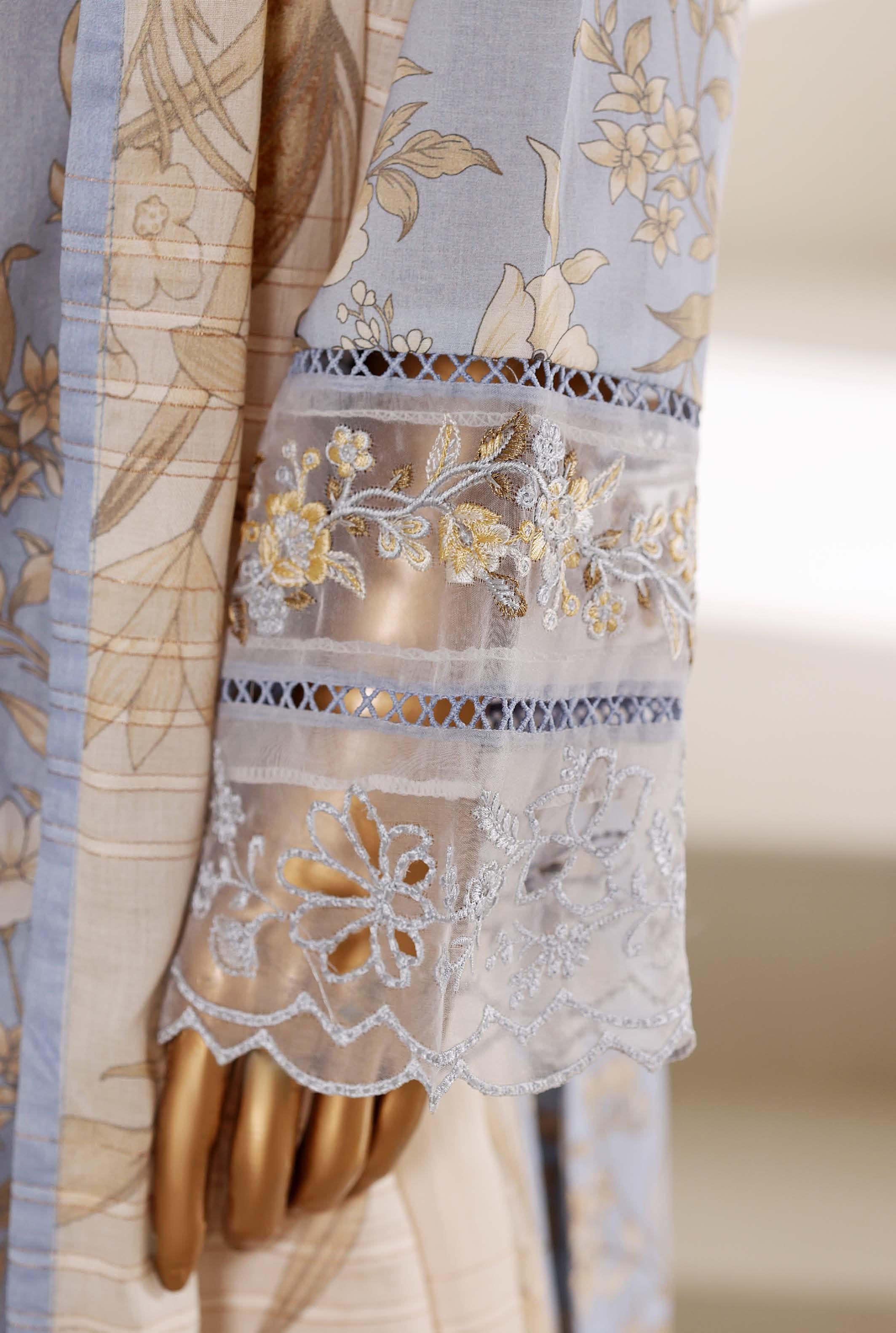 Sadabahar Luxury Long Length Festive Lawn Embroidery 3Piece Stitched COLLECTION 2026. D-06