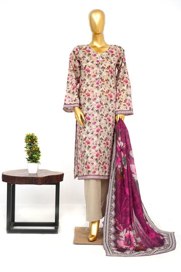 BIN SAEED Luxury Lawn Printed 3pcs Stitched Vol-30 3Piece Stitched COLLECTION 2026 D#-91