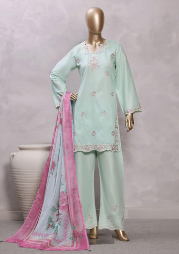 Sadabahar Luxury Eclair Solid Lawn Embroidery 3Piece Stitched Collection ECL-1017