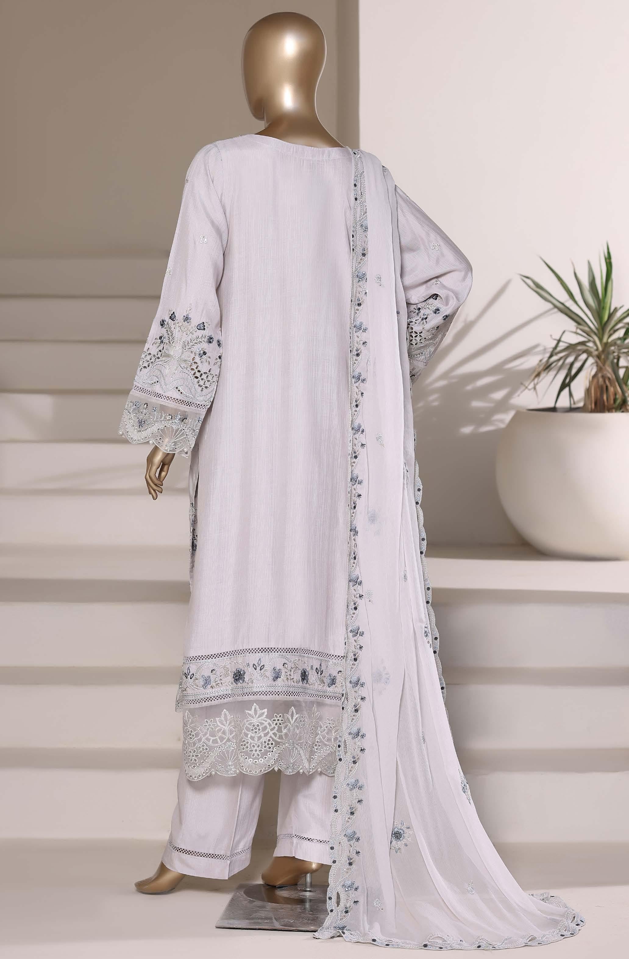 Sadabahar Luxury SlubViscous Lawn Embroidery With Chiffon Embroidery Dupatta Stitched Vol-01 Collection 2026. LEL-07