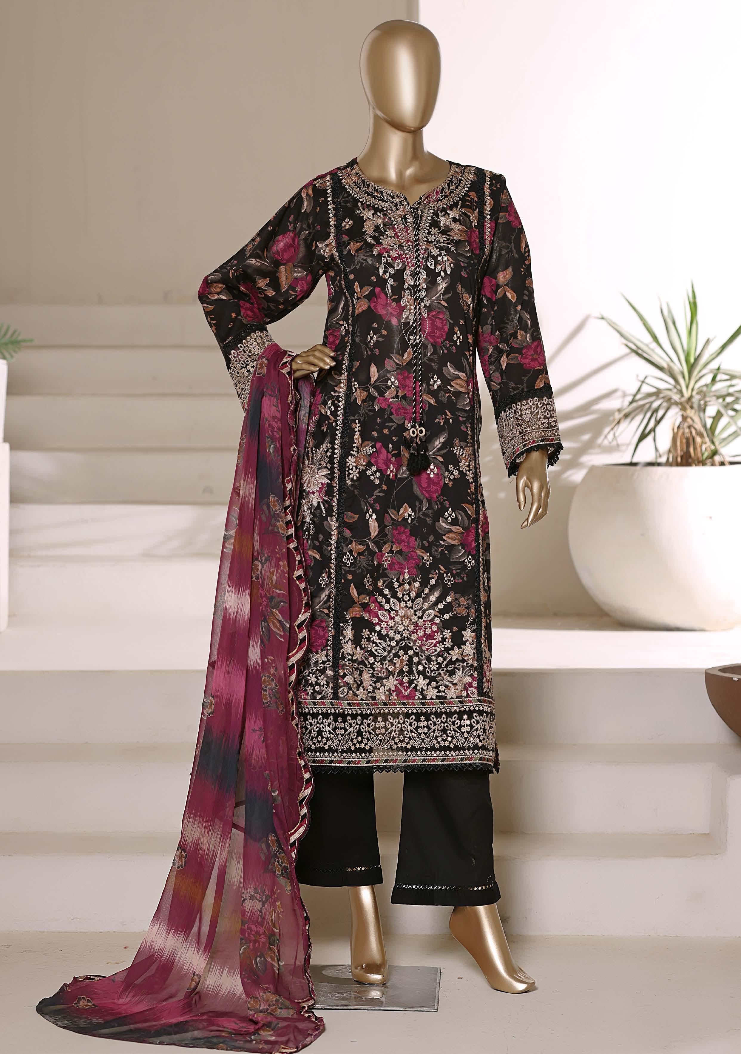 Sadabahar Luxury Signature  Lawn Embroidery 3Piece Stitched Vol-02 COLLECTION 2026. D-12