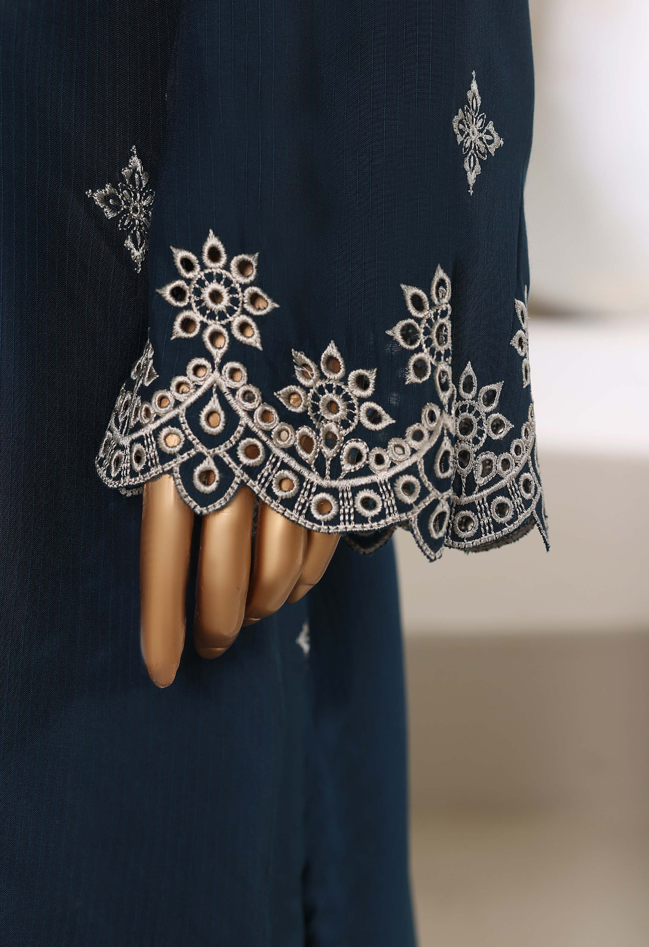 Sadabahar Stitched Embroidery Viscous 3Piece With Palachi Shwal Collection 2025 LEVP -04