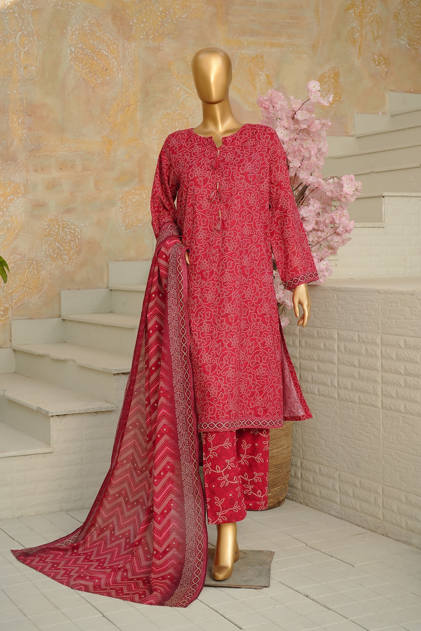 BIN SAEED Luxury Lawn Printed 3pcs Stitched Vol-18 3Piece Stitched COLLECTION 2026 D-#53