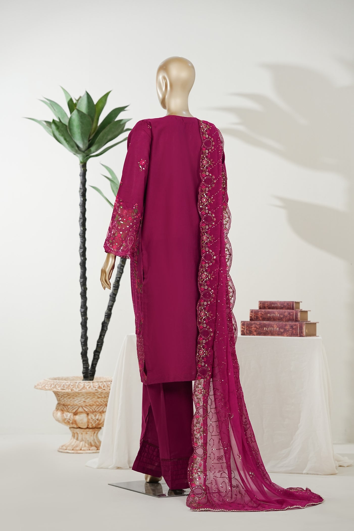 Bin Saeed Luxury Laserkari Heavy Embroidery Festive 3Piece Stitched Collection 2026 D#-03