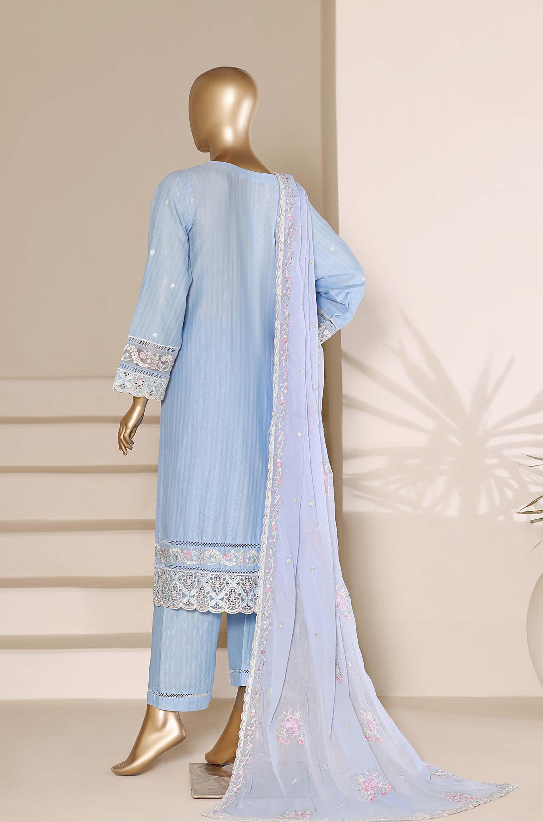 Sadabahar Luxury Slub Viscous Lawn Embroidery With Chiffon Embroidery Dupatta Stitched Vol-05 Collection 2026. LEL-23