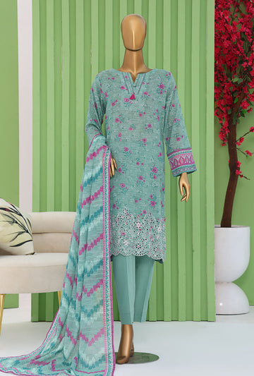 Vital By HZ Textiles Embroidered Cotton Doriya Suit Unstitched 3 Piece Collection 2025 VEC - 1263