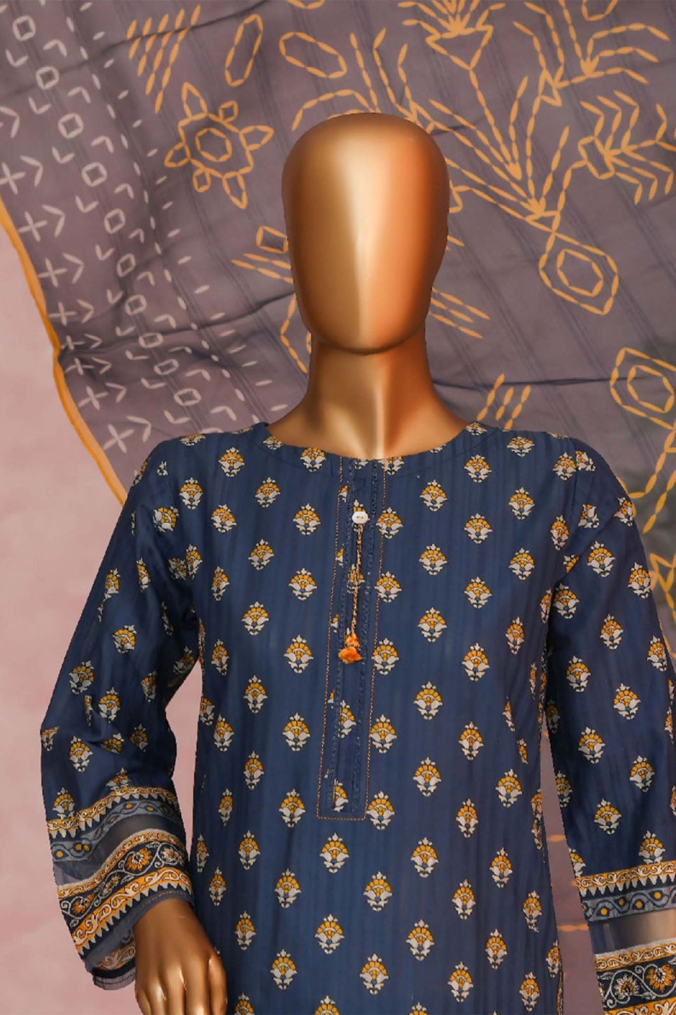 Enchant By HZ Stitched 3 Piece Linnokara Prints Collection'2025-PLK-511