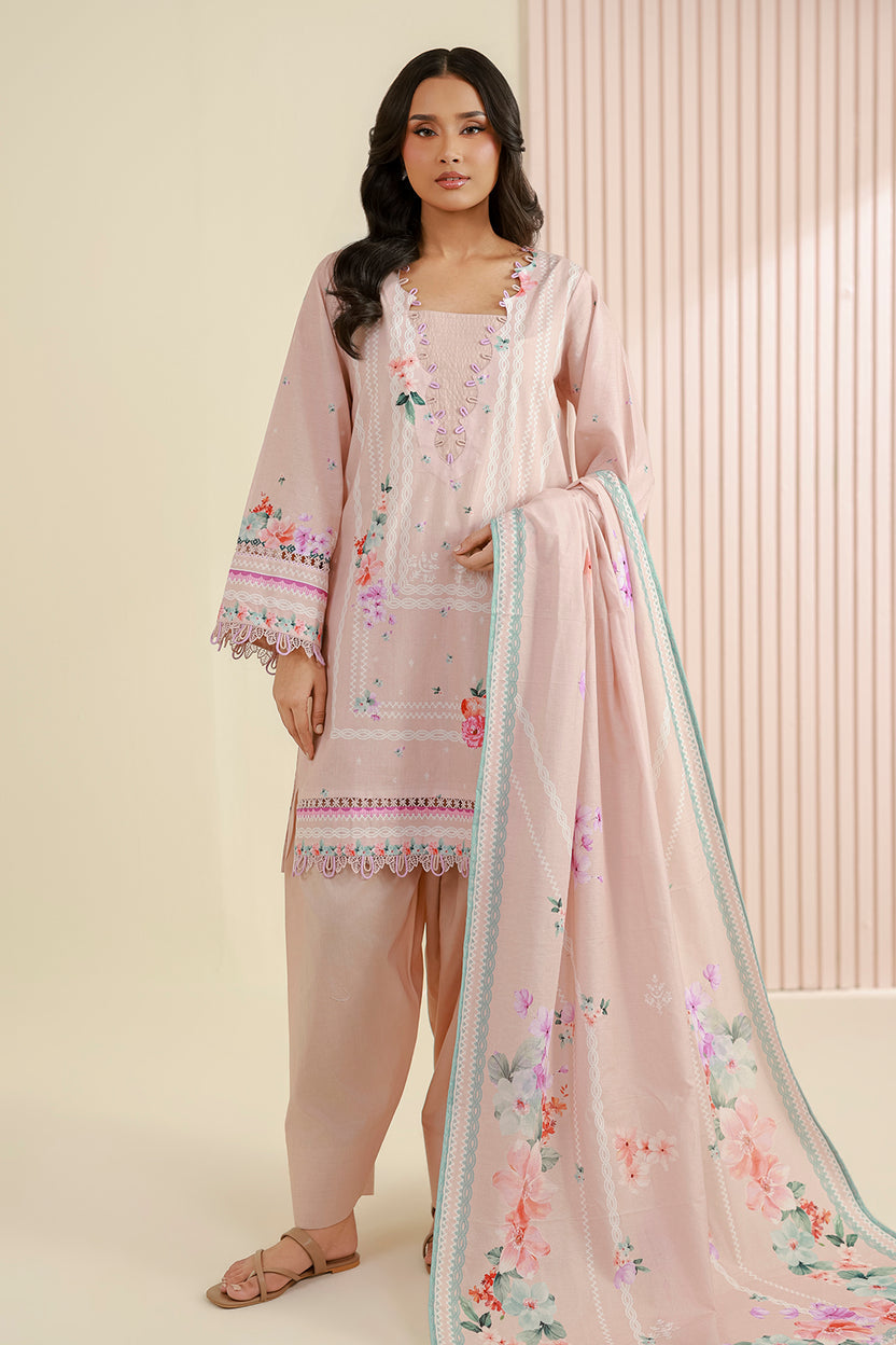 Zellbery Luxury Lawn Printed 3Piece Unstitched Collection 2026 WUS26X30953