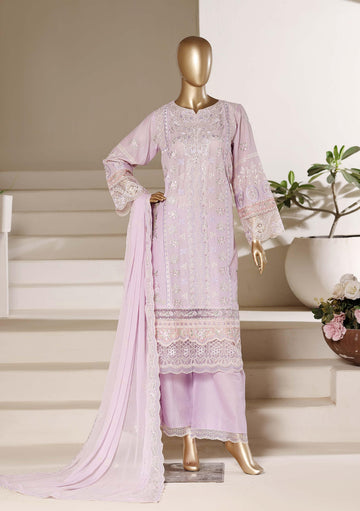 Sadabahar Luxury Slub Viscous Lawn Embroidery With Chiffon Embroidery Dupatta Stitched Vol-10 Collection 2026. LEL-03