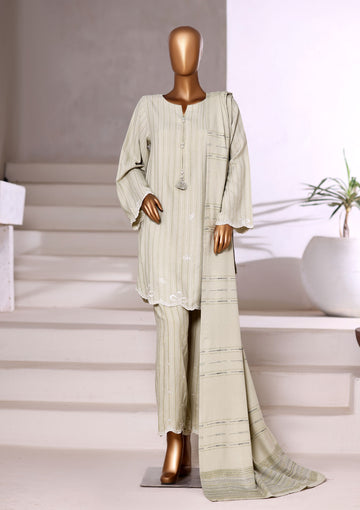 Sadabahar Stitched Vybe Winter Embroidery Dhanak 3Piece With Dhanak Shwal Collection 2025 SDES -04