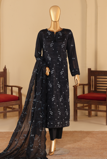 Meeras by HZ Textiles Embroidered Lawn Suit Unstitched 3 Piece Collection 2026 D#-09