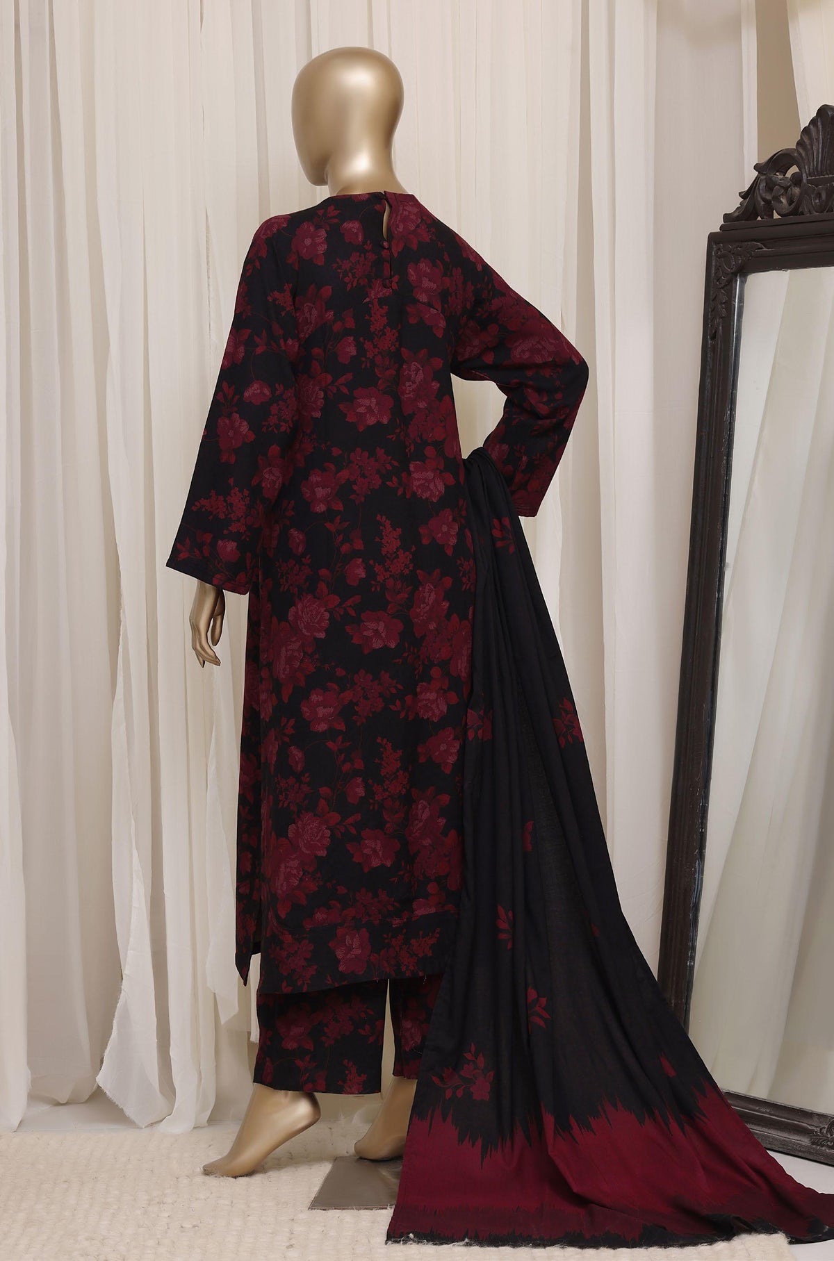 Sadabahar Luxury Dhanak Printed Winter 3Piece Collection DHS-02