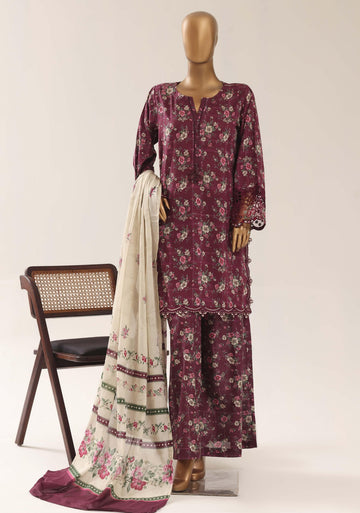 Sadabahar Malika Embroidery Lawn Short Length 3Piece Stitched Vol-08 Collection 2026 D#04