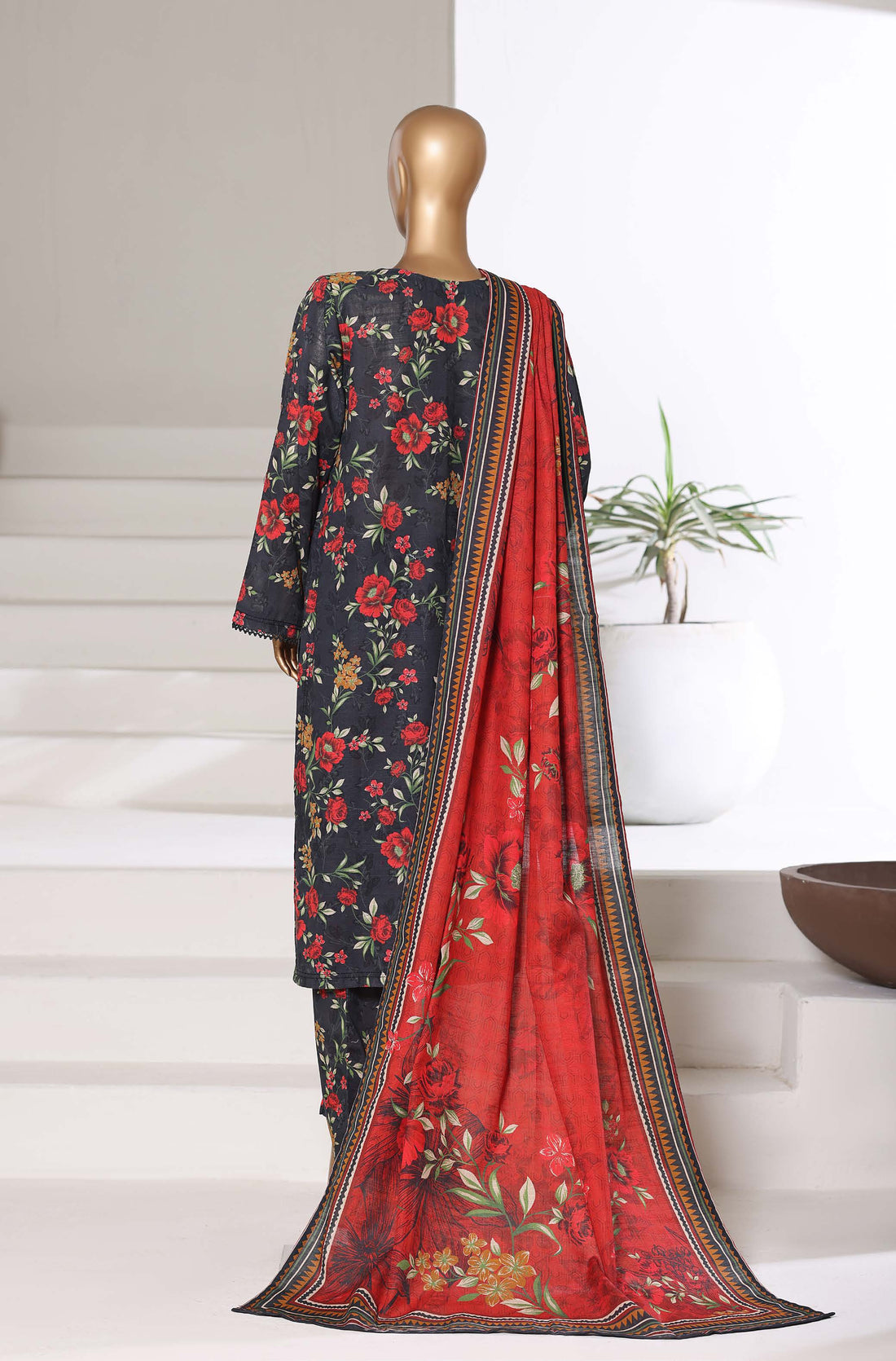 Sadabahar Printed Khadder 3PCS Stitched Vol—3 Collection 2025 D-27