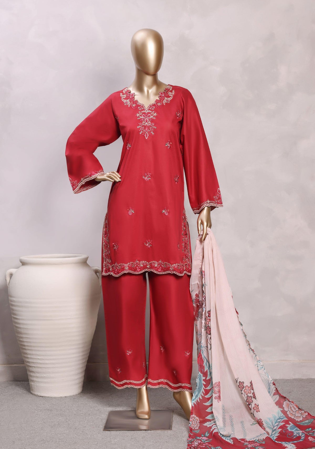 Sadabahar Luxury Eclair Solid Lawn Embroidery 3Piece Stitched Collection ECL-1020