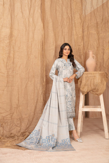 Cassa By Tawakkal Winter Dhanak Embroidery 3Piece Unstitched Collection 2025. D-04