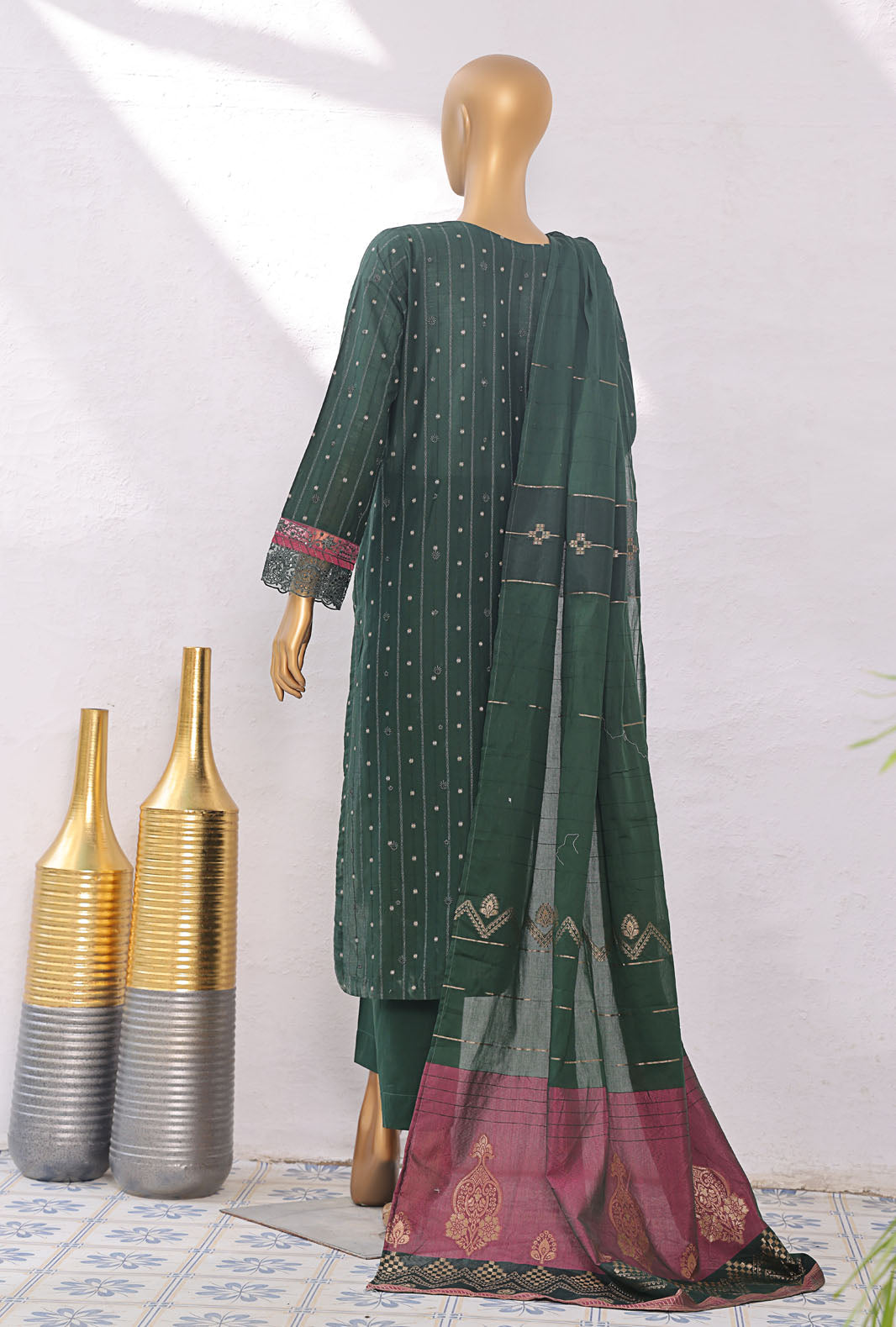 Turkish Jacquard By HZ Textiles Embroidered Jacquard Suit Unstitched 3 Piece 2025 TJE- 1090