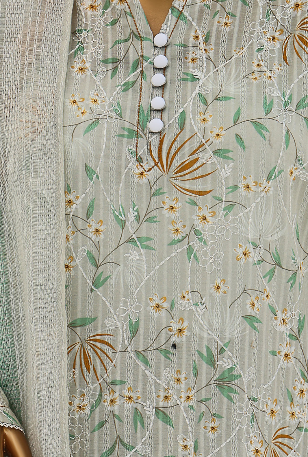 Dhagakari By HZ Textiles Embroidered Cotton Suit Unstitched 3 Piece Collection DEC-101