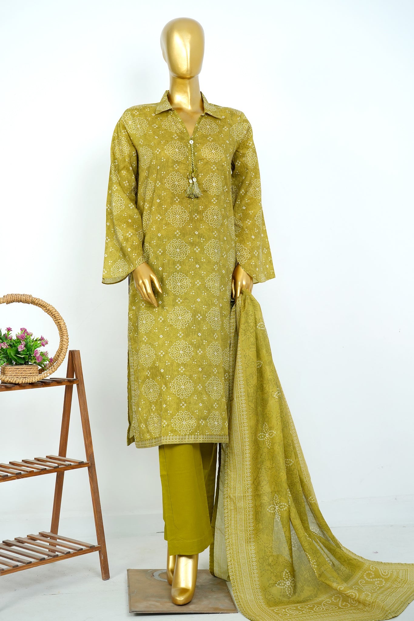 BIN SAEED Luxury Lawn Printed 3pcs Stitched Vol-30 3Piece Stitched COLLECTION 2026 D#-129