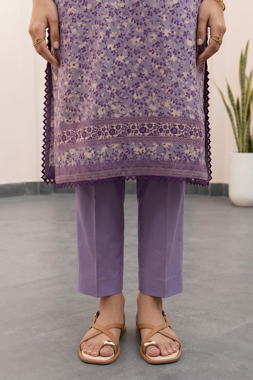 Zellbery Luxury Lawn Printed 3Piece Unstitched Collection 2026 WUS26X38068