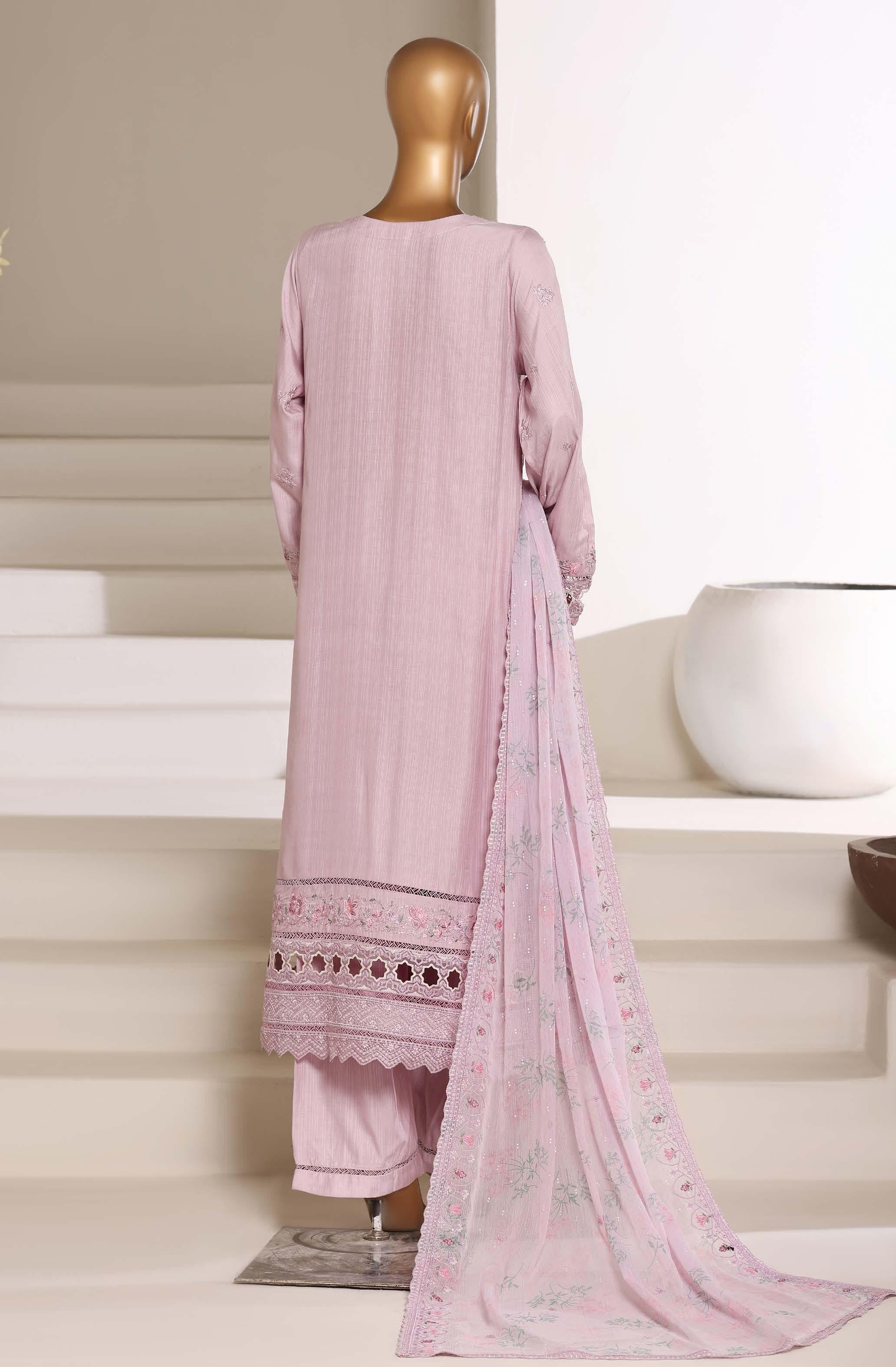 Sadabahar Luxury SlubViscous Lawn Embroidery With Chiffon Embroidery Dupatta Stitched Vol-01 Collection 2026. LEL-02