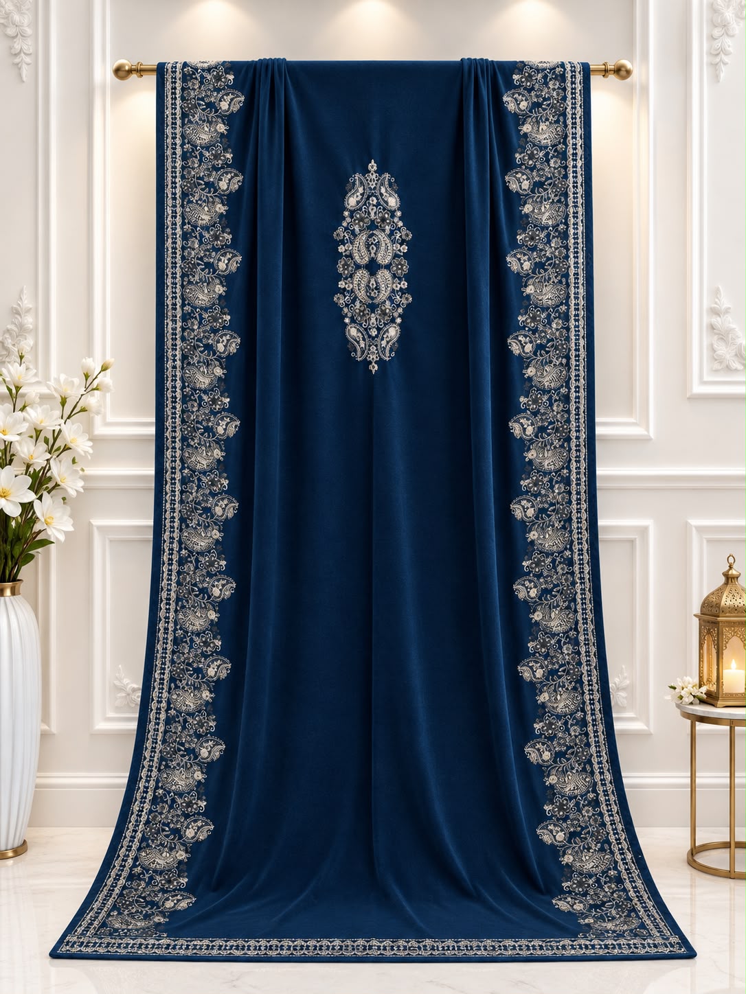 Perimum Exclusive Velvet 9000 Micro Shwal Dupatta Collection (Teal)