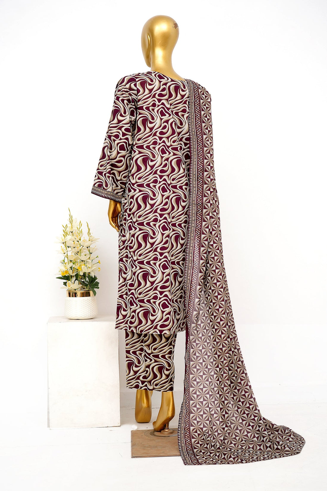 BIN SAEED Luxury Lawn Printed 3pcs Stitched Vol-30 3Piece Stitched COLLECTION 2026 D#-118