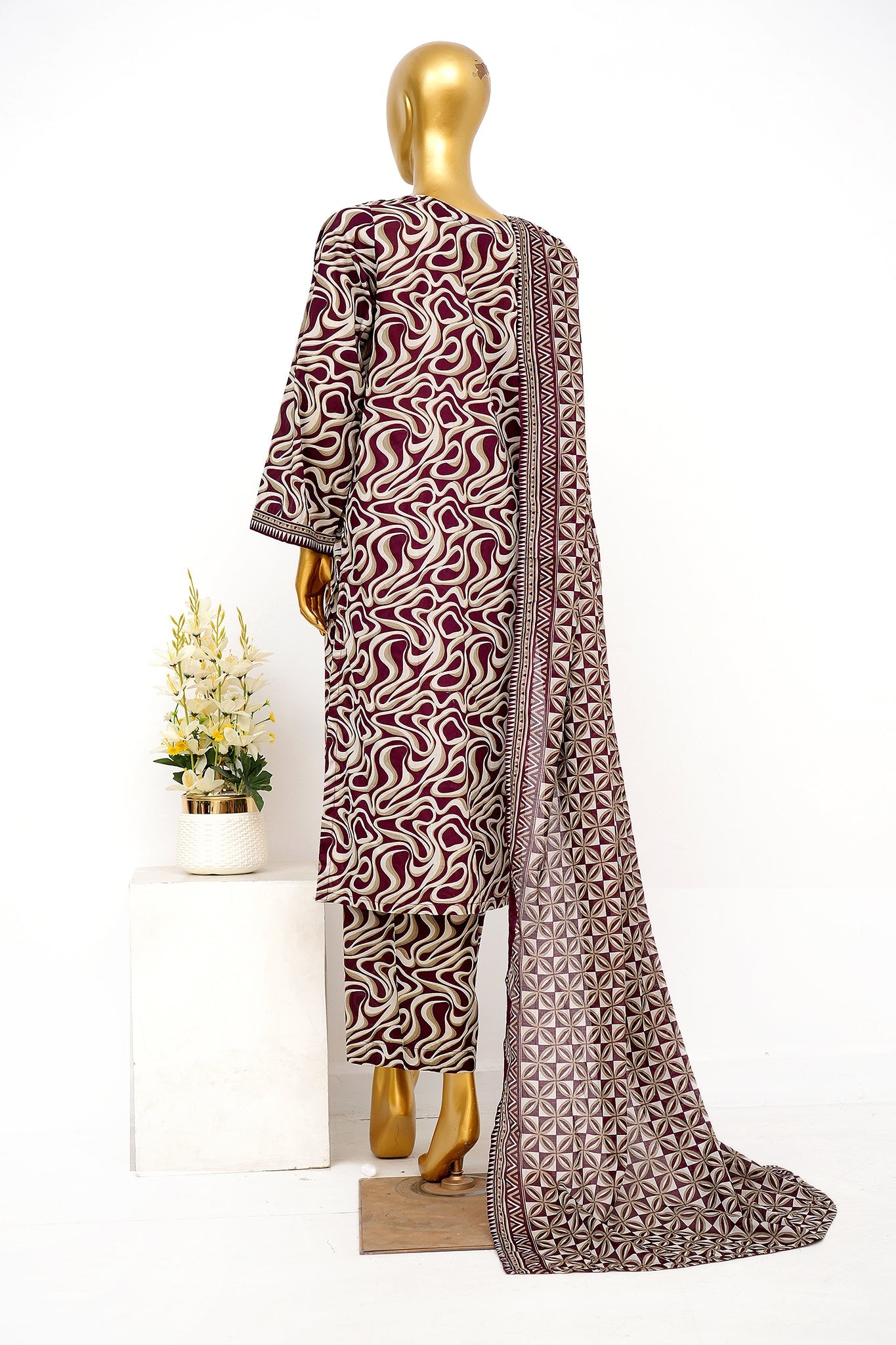 BIN SAEED Luxury Lawn Printed 3pcs Stitched Vol-30 3Piece Stitched COLLECTION 2026 D#-118