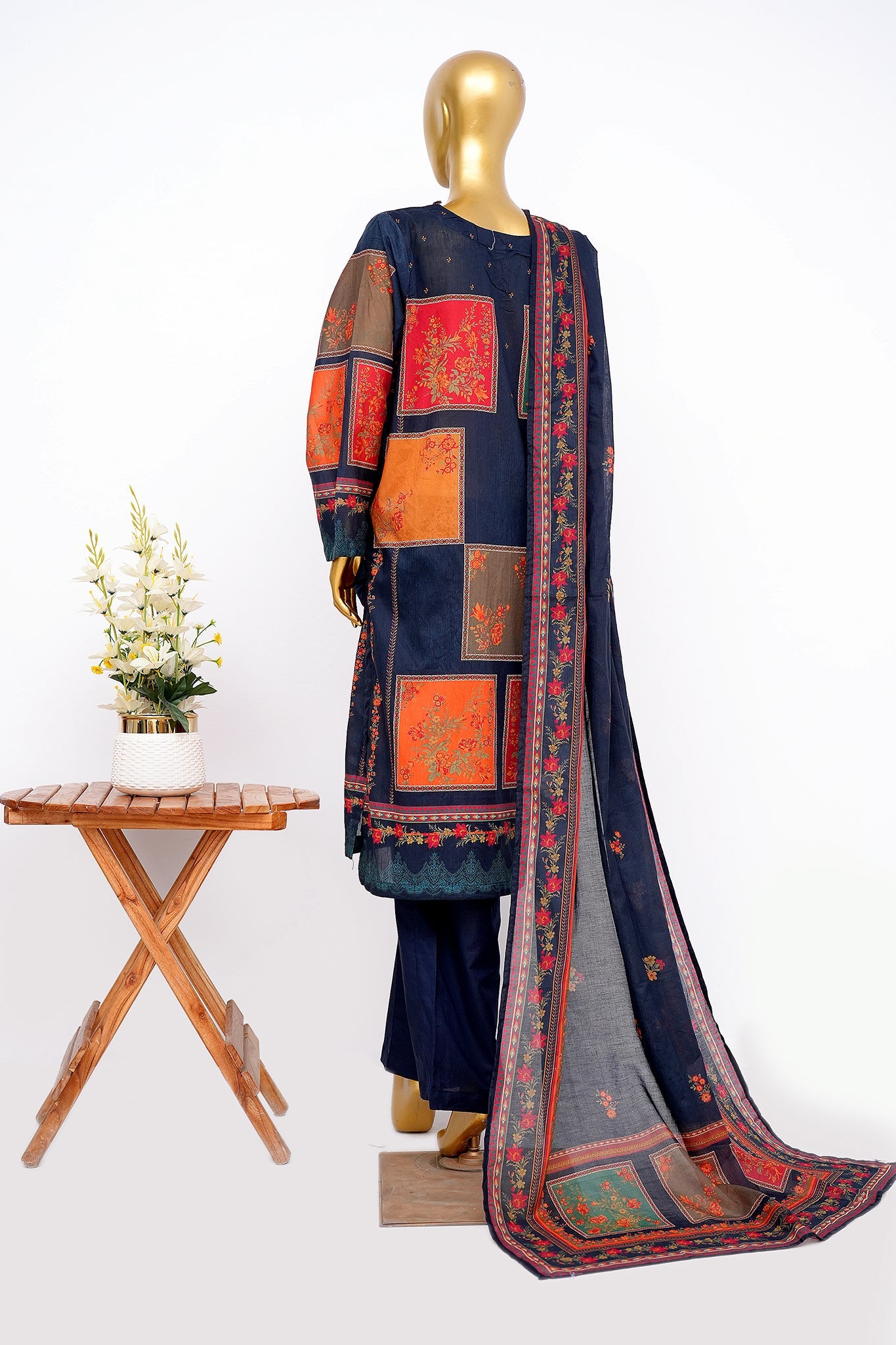 BIN SAEED Luxury Lawn Printed 3pcs Stitched Vol-30 3Piece Stitched COLLECTION 2026 D#-105