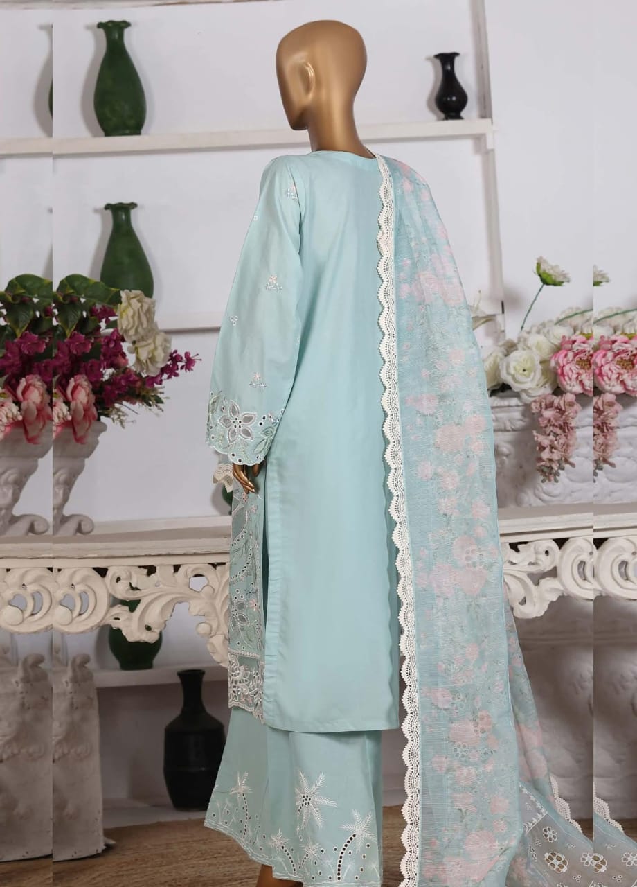 Hz Muse Luxury Heavy Embroidery Festive 3Piece Stitched Collection 2026 D#-07