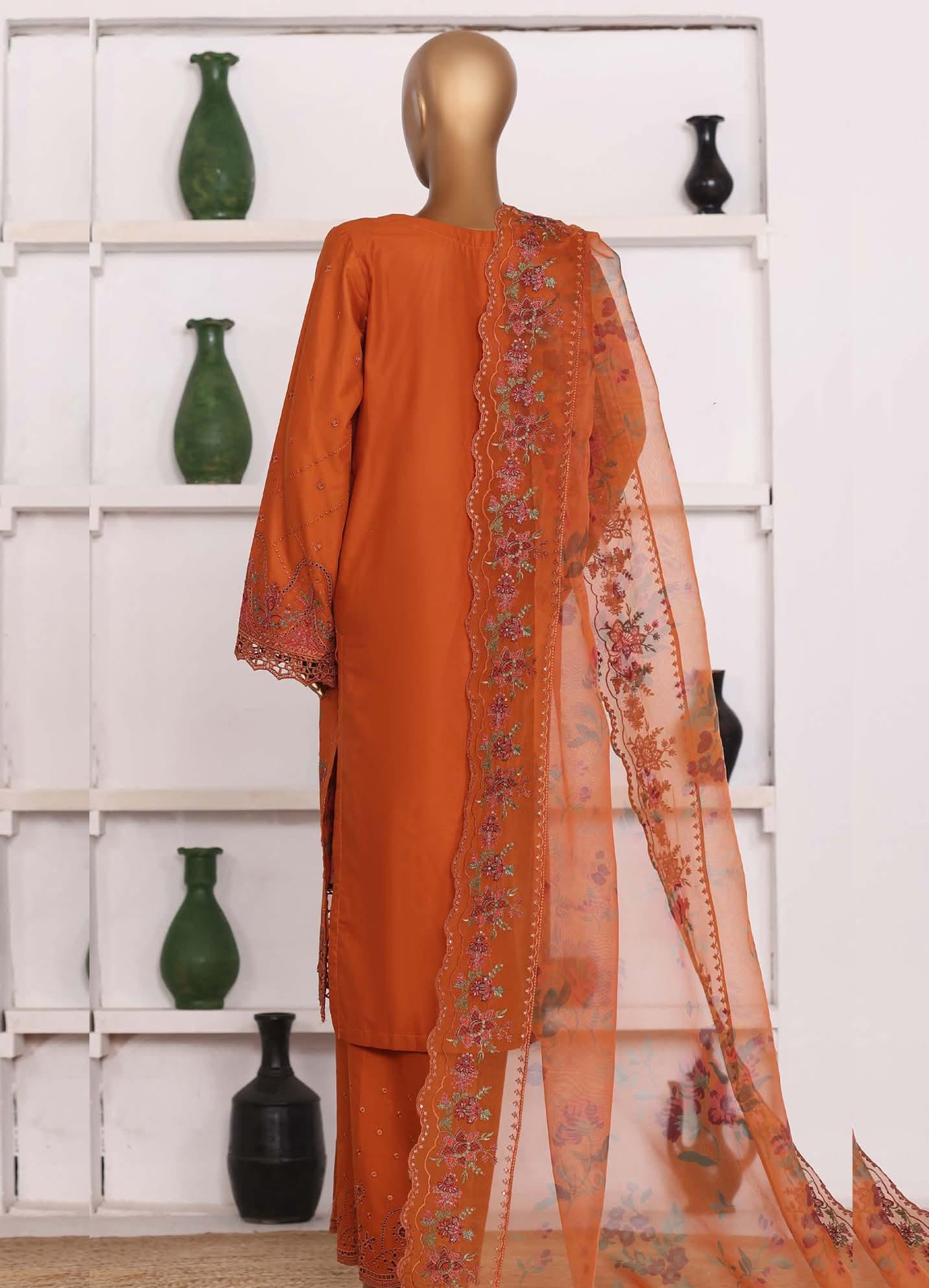 Hz Muse Luxury Heavy Embroidery Festive 3Piece Stitched Collection 2026 D#-04