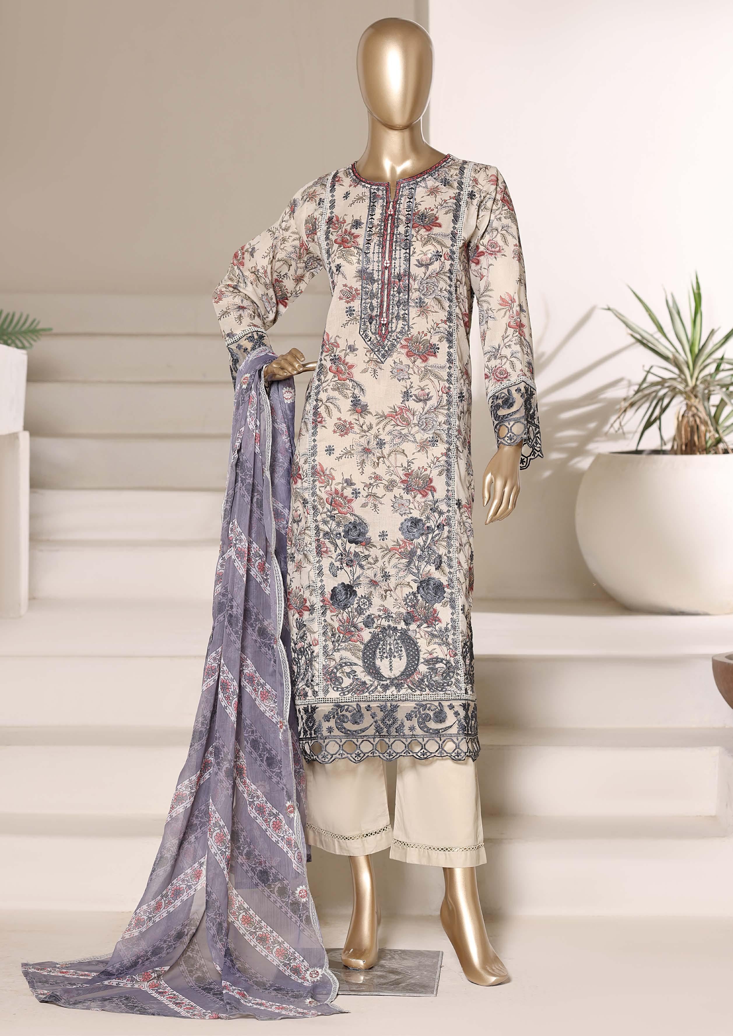 Sadabahar Luxury Signature  Lawn Embroidery 3Piece Stitched Vol-02 COLLECTION 2026. D-09
