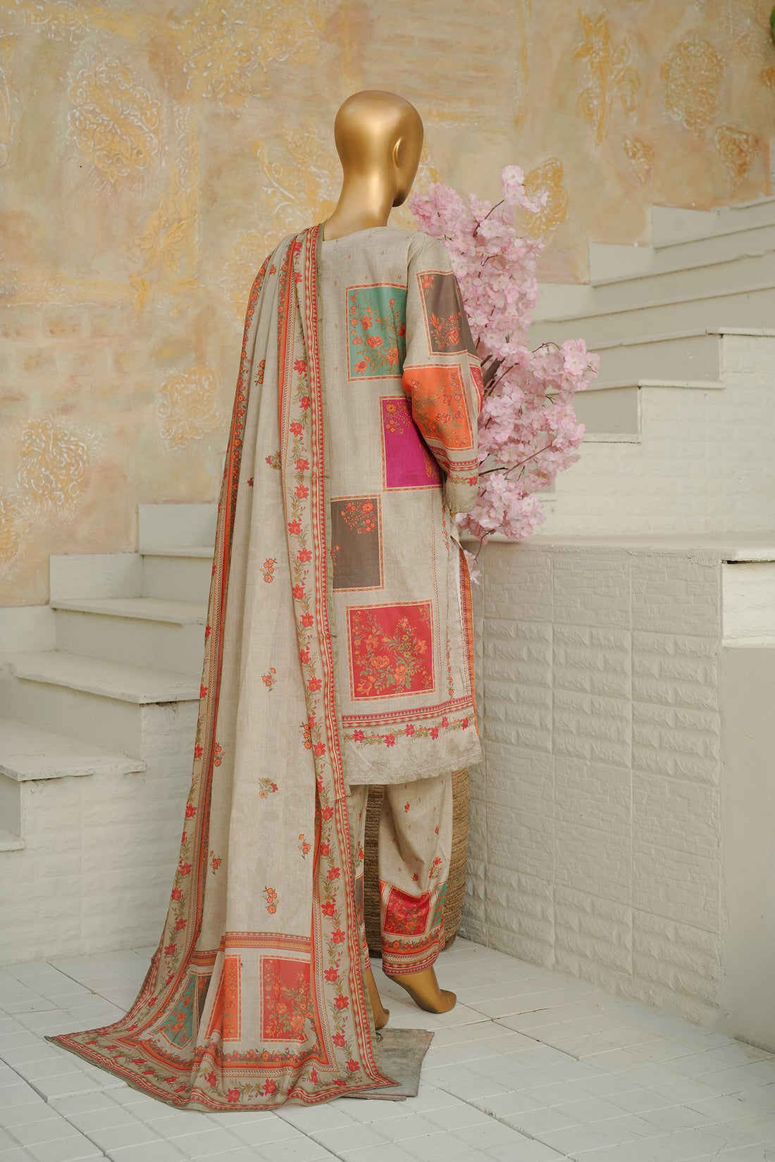BIN SAEED Luxury Lawn Printed 3pcs Stitched Vol-18 3Piece Stitched COLLECTION 2026 D-#55