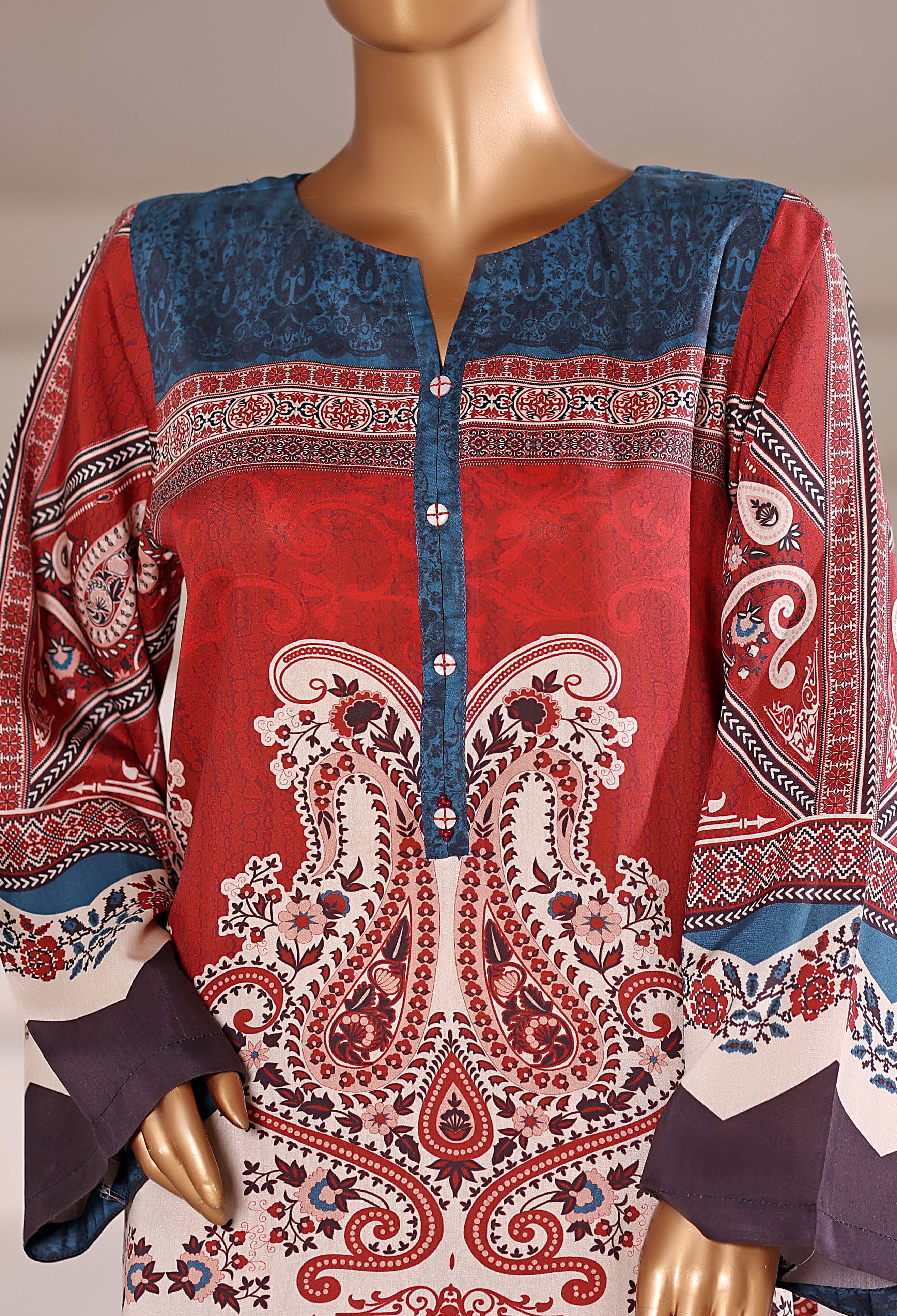 SADABAHAR LUXURY VISCOUS 2PIECE DIGITAL PRINTED STITCHED COLLECTION 2025 VOL-01 . SDVS- 2114