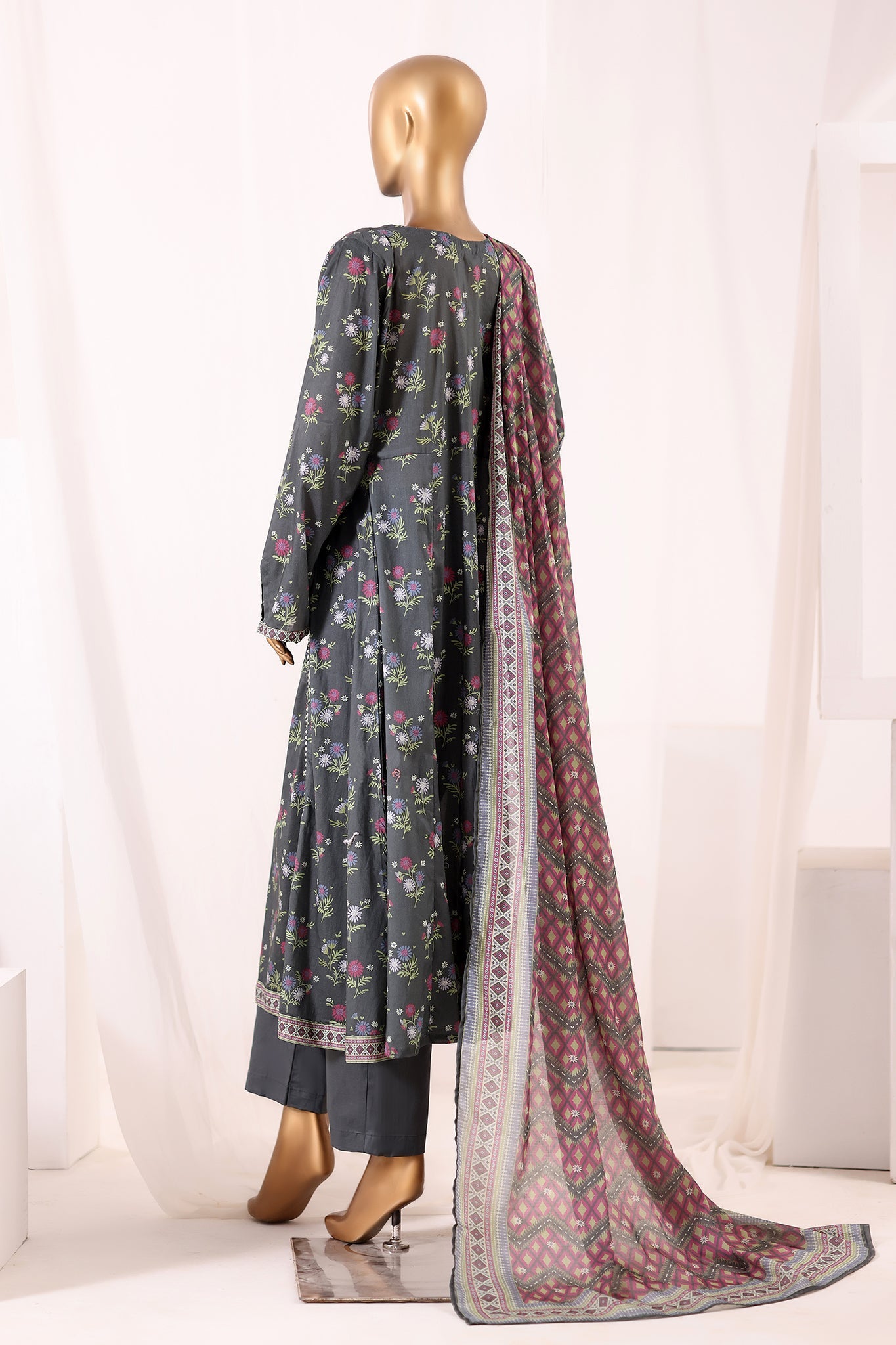 BIN SAEED Luxury Lawn Frock  Printed 3pcs Stitched Vol-01 3Piece Stitched COLLECTION 2026 D-#14