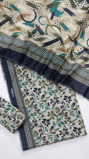 BIN SAEED Luxury Lawn  Digital Printed 3Piece Unstitched_ COLLECTION 2026 D-16