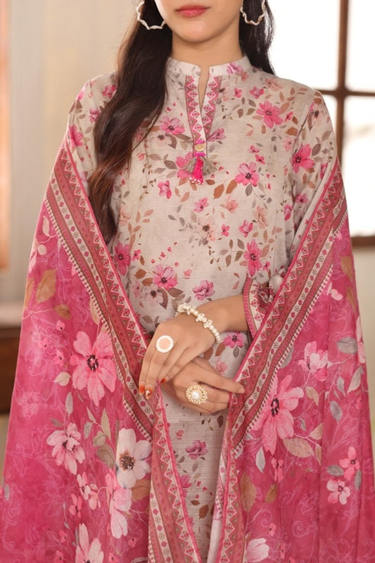 Aizal By Inaya Luxury Lawn Printed Vol-2 3Piece Stitched Collection 2026 AZIN-07