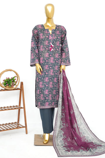 BIN SAEED Luxury Lawn Printed 3pcs Stitched Vol-30 3Piece Stitched COLLECTION 2026 D#-85