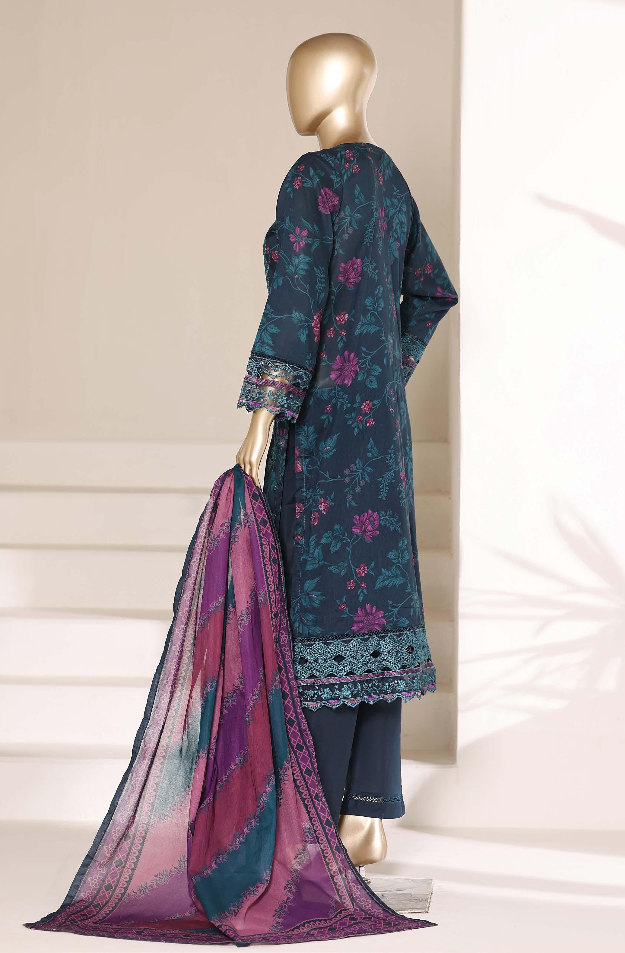 Sadabahar Luxury Signature  Lawn Embroidery 3Piece Stitched Vol-04 COLLECTION 2026. D-12