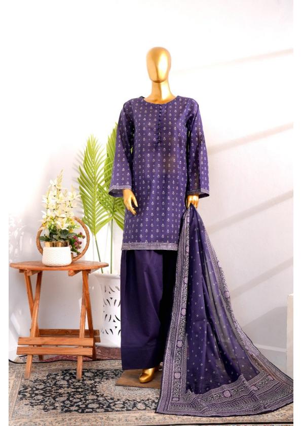 BIN SAEED Luxury Lawn Printed With Farshi Shalwar 3Piece Stitched COLLECTION 2026 D-#25