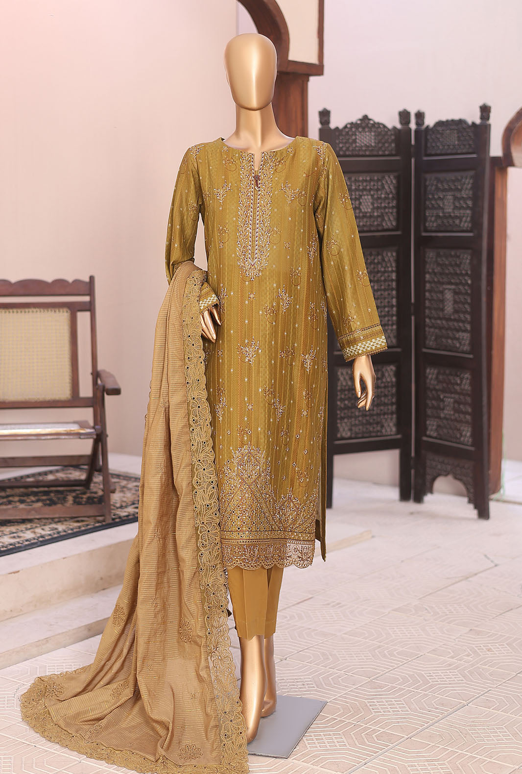 Ninokara by HZ Textiles Embroidered Jacquard Suit Unstitched 3 Piece Collection Vol-03 2026 D#-04