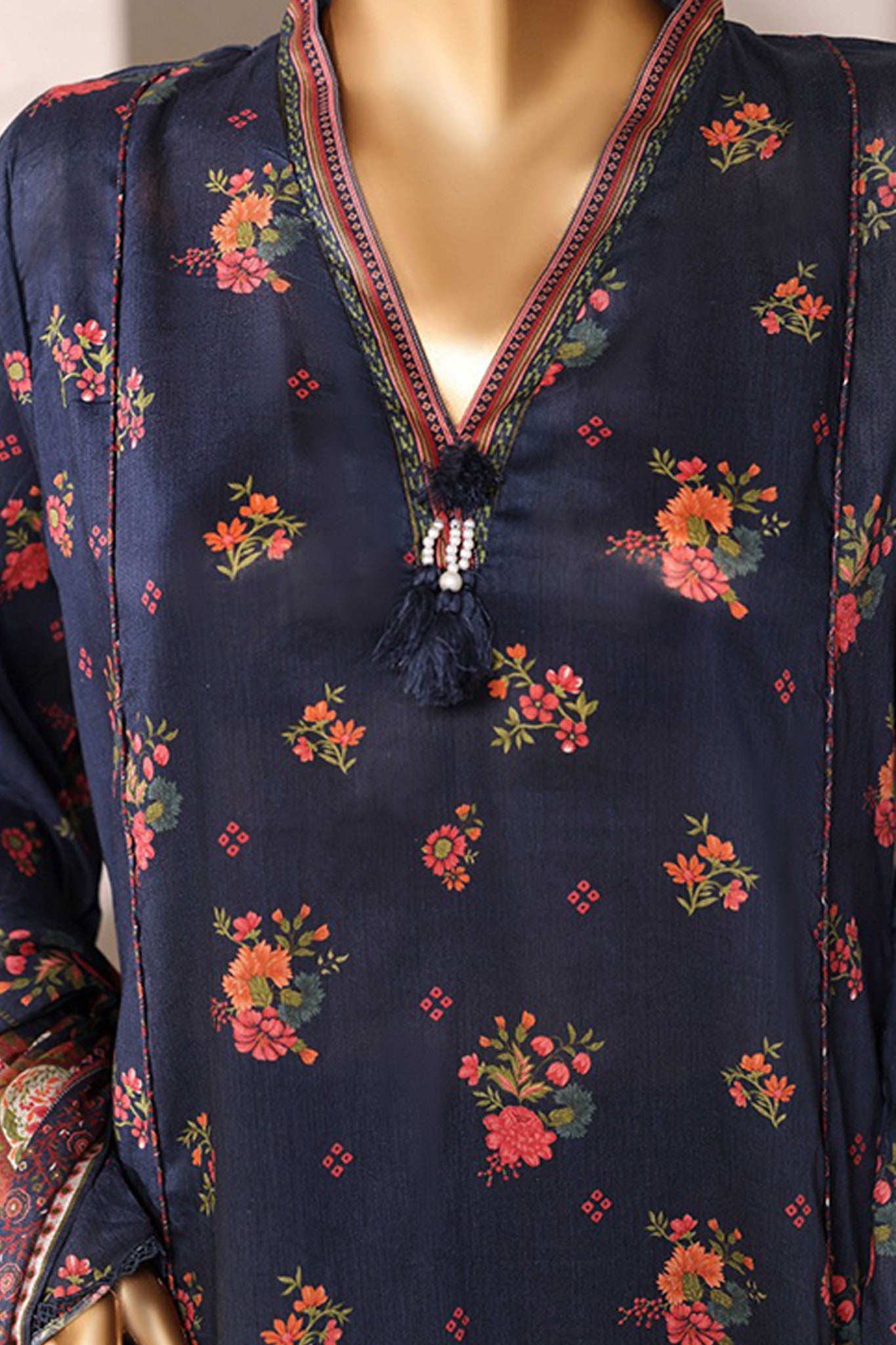 BIN SAEED Luxury Lawn Frock  Printed 3pcs Stitched Vol-01 3Piece Stitched COLLECTION 2026 D-#06
