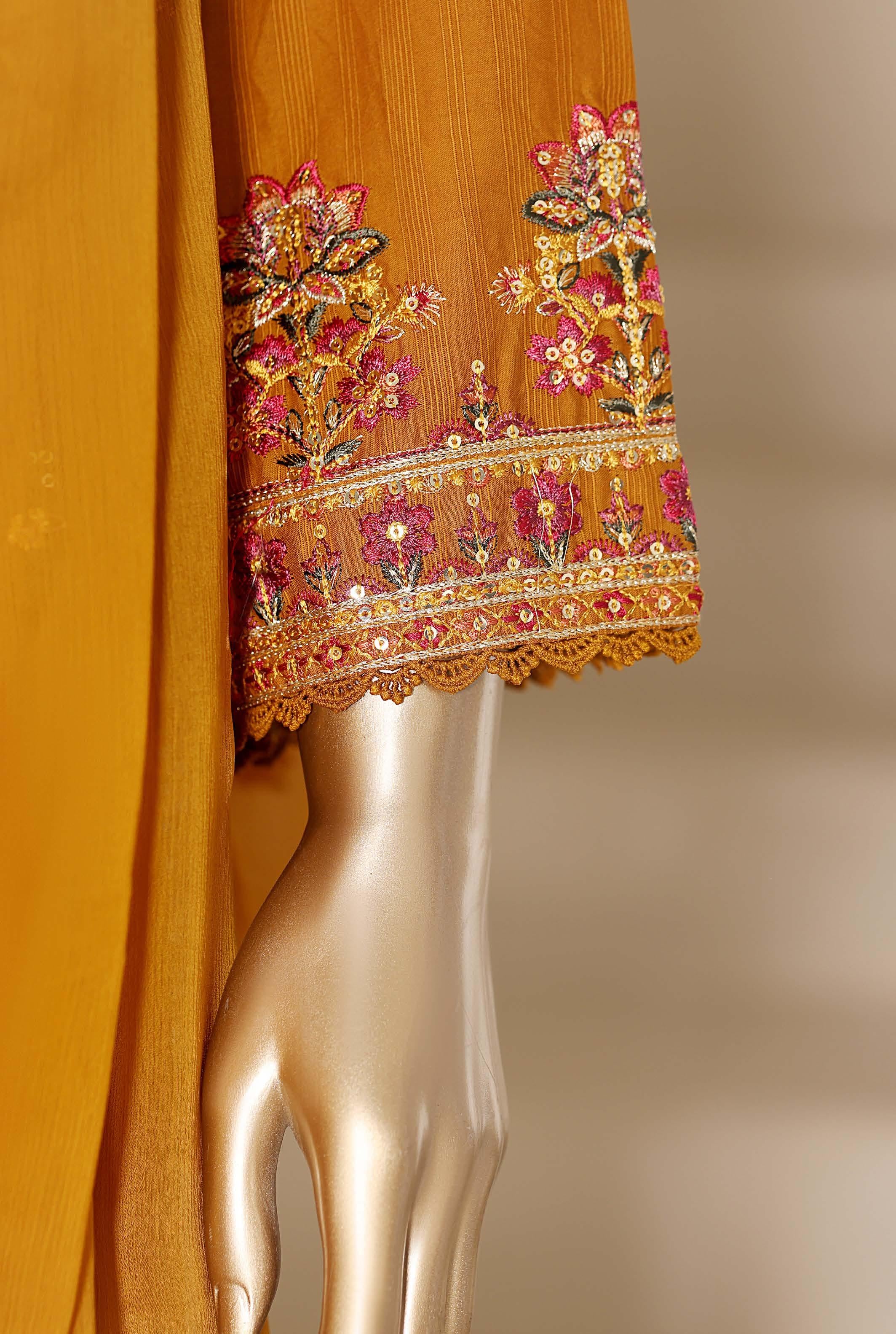 Sadabahar Luxury Slub Viscous Lawn Embroidery With Chiffon Embroidery Dupatta Stitched Vol-05 Collection 2026. LEL-24